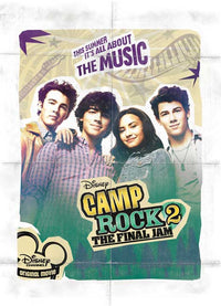 Camp Rock: The Final Jam Movie Poster Print showcasing vibrant colors and musical themes.