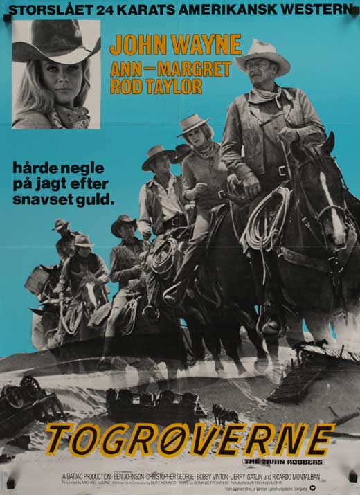Train Robbers Movie Poster Print showcasing classic western adventure.