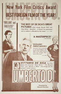 Umberto D. Movie Poster Print showcasing iconic film imagery.