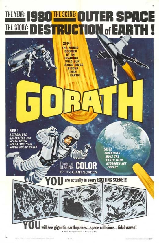 Gorath Movie Poster Print featuring classic film imagery.