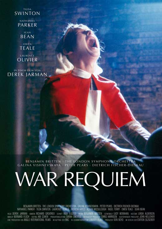 War Requiem Movie Poster Print featuring dramatic artwork.