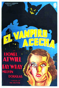 The Vampire Bat Movie Poster Print showcasing vintage horror cinema design.