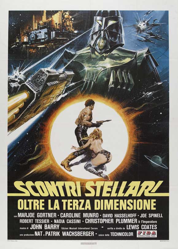 Star Crash Movie Poster Print featuring iconic sci-fi artwork