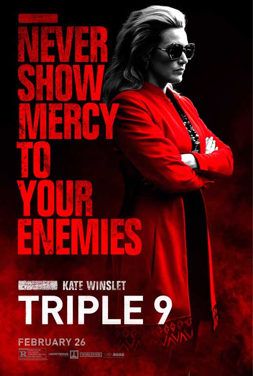 Triple 9 Movie Poster Print showcasing intense cinematic art.