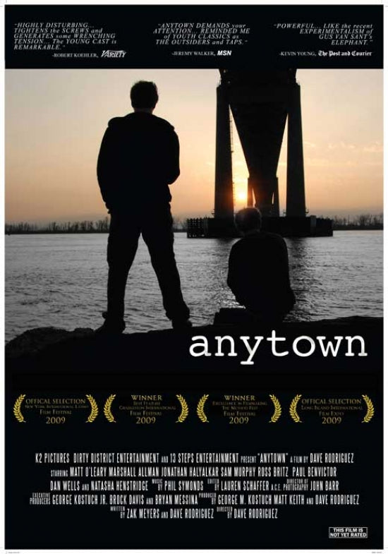 Anytown Movie Poster Print showcasing vibrant cinematic imagery.