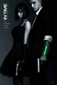 In Time Movie Poster Print featuring a sci-fi theme.