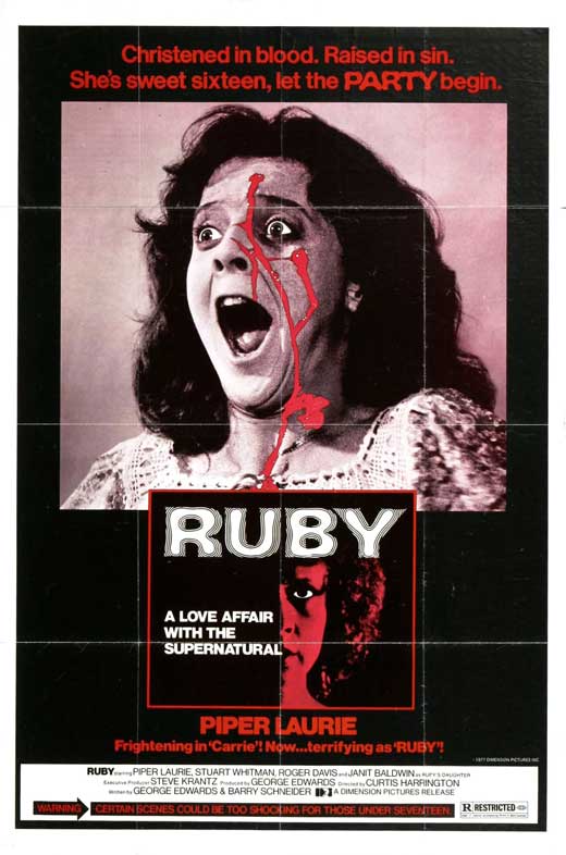 Ruby Movie Poster Print showcasing vibrant cinematic art.