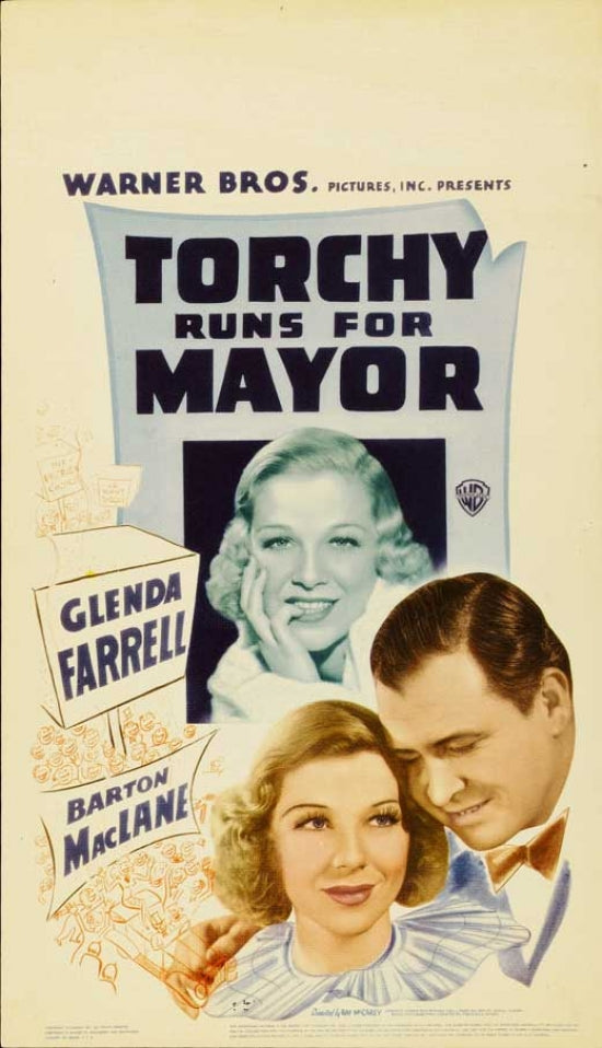 Torchy Runs for Mayor movie poster print showcasing vibrant colors.