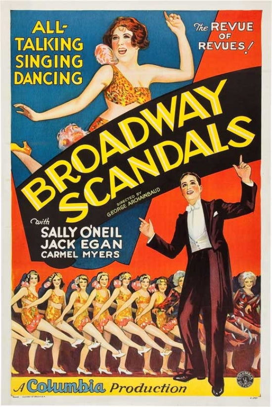 Broadway Scandals Movie Poster Print for home decor and theater enthusiasts.