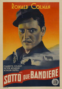 Under Two Flags Movie Poster Print featuring classic cinema art.