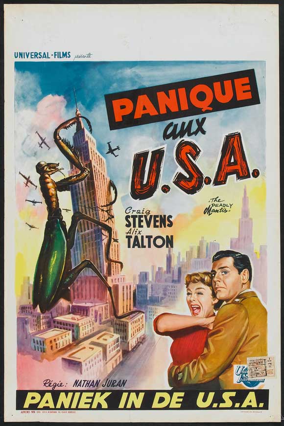 The Deadly Mantis Movie Poster Print showcasing classic cinema art.