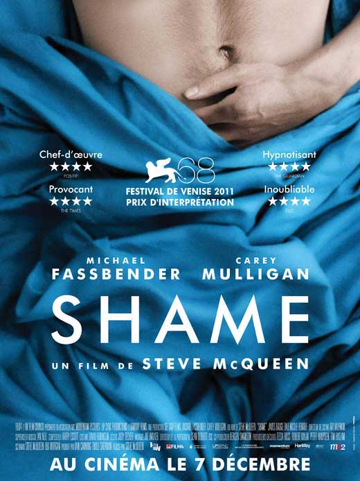 Shame Movie Poster Print showcasing emotional themes and storytelling.
