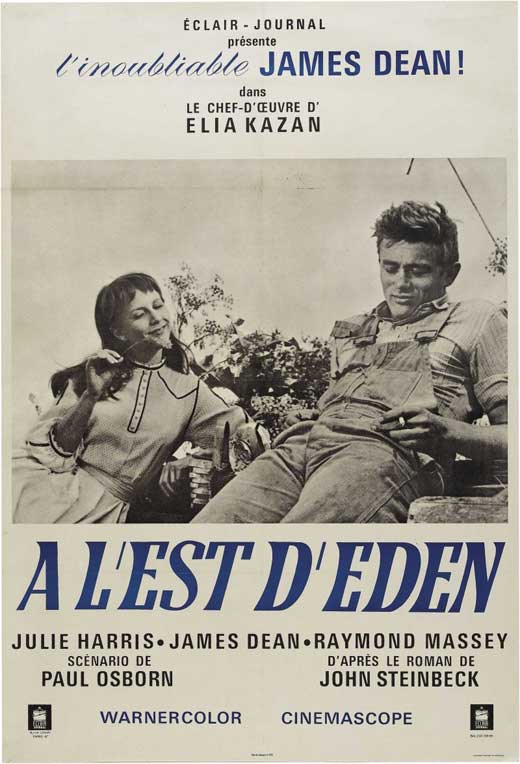 East of Eden Movie Poster Print showcasing classic film artwork.