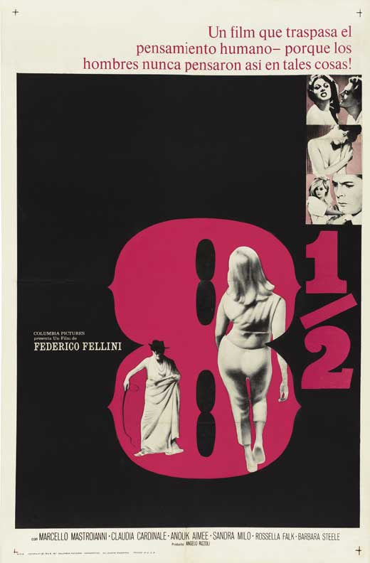 8 1/2 Movie Poster Print - 11x17 | Posterazzi