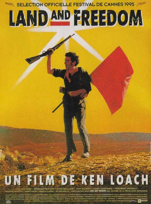 Land and Freedom movie poster print showcasing powerful imagery.