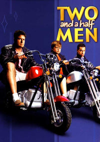 Two and a Half Men Movie Poster Print featuring vibrant colors and design.
