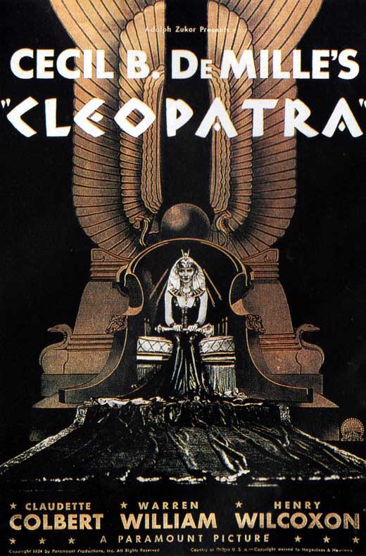 Stunning Cleopatra Movie Poster Print showcasing ancient Egypt.