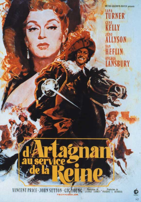The Three Musketeers Movie Poster Print featuring classic adventure imagery.