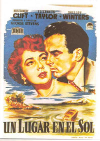 A Place in the Sun movie poster print, classic film decor.