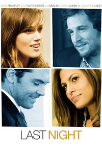 Last Night Movie Poster Print showcasing vibrant imagery.