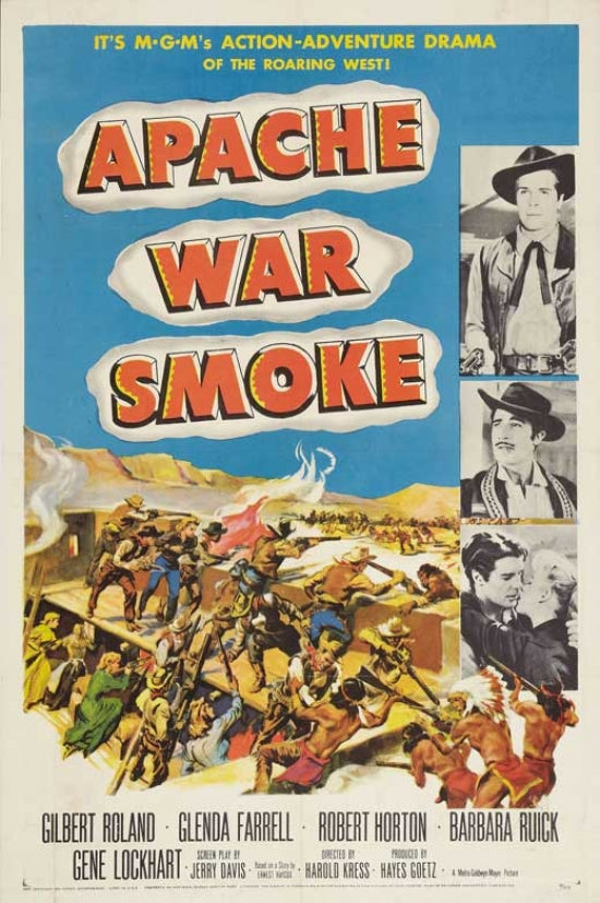 Apache War Smoke Movie Poster Print showcasing adventure and bravery.