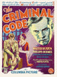 The Criminal Code Movie Poster Print showcasing suspense and intrigue.