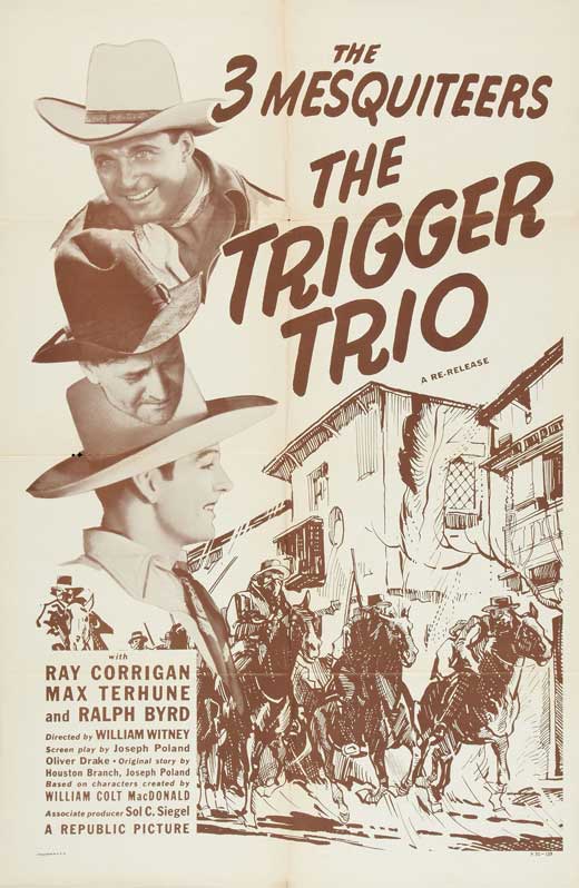 The Trigger Trio Movie Poster Print showcasing vibrant cinematic art