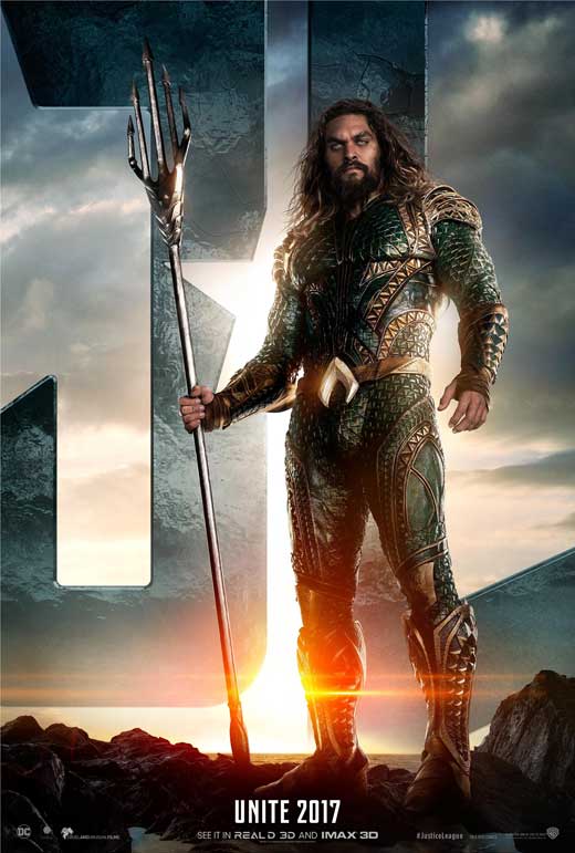 Justice League Movie Poster featuring iconic superhero characters.