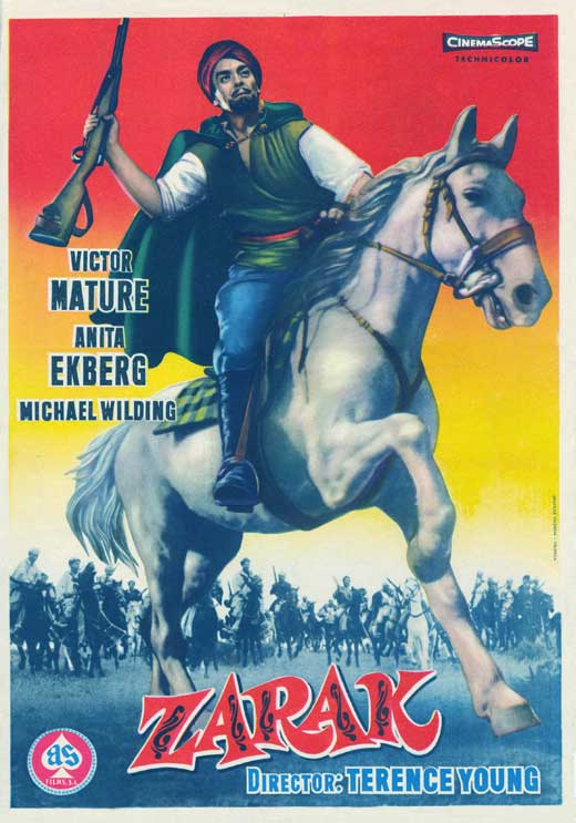 Zarak Movie Poster Print featuring classic film art.
