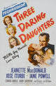 Three Daring Daughters Movie Poster Print showcasing classic cinema art.