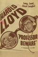 Professor Beware Movie Poster Print showcasing vibrant colors and whimsical design.