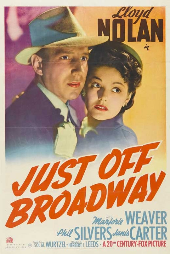 Just Off Broadway Movie Poster Print showcasing vibrant colors and dramatic design.