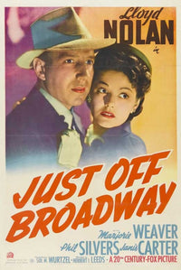 Just Off Broadway Movie Poster Print showcasing vibrant colors and dramatic design.