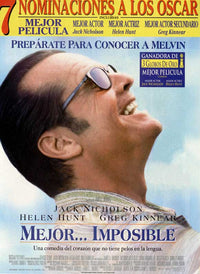 As Good As It Gets Movie Poster Print featuring iconic imagery.