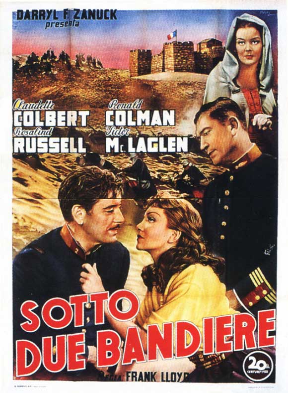 Under Two Flags movie poster print showcasing classic cinema artwork.