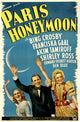 Paris Honeymoon Movie Poster Print showcasing romance and adventure.