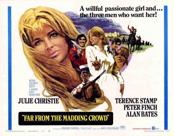 Far from the Madding Crowd Movie Poster Print featuring vibrant imagery and classic design.