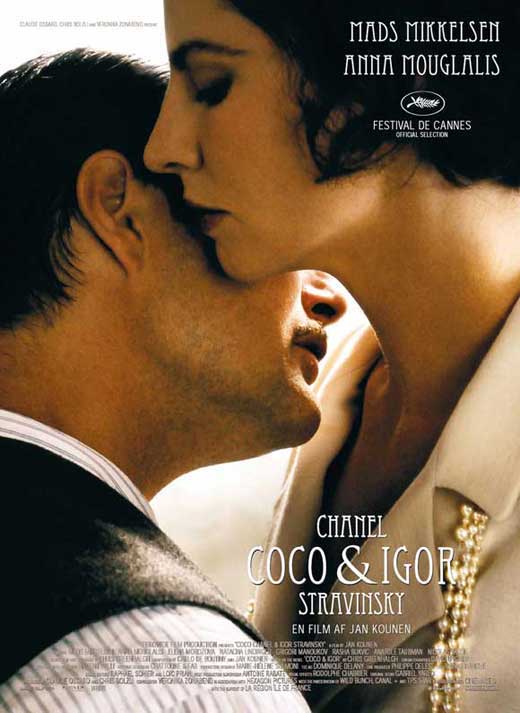 Coco Chanel & Igor Stravinsky Movie Poster Print featuring elegant design.
