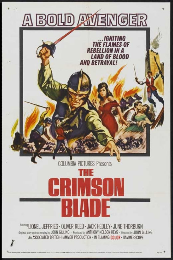 The Crimson Blade Movie Poster Print showcasing vibrant colors and striking visuals.