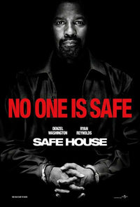 Safe House Movie Poster Print showcasing suspenseful film visuals.