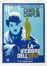 The Gold Rush Movie Poster Print featuring Charlie Chaplin's iconic character.
