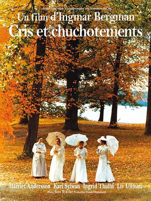 Cries and Whispers Movie Poster Print showcasing haunting cinematic beauty.