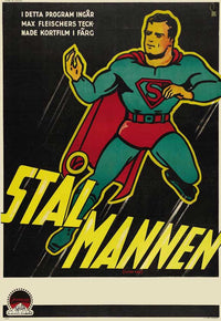 Superman Movie Poster Print showcasing the iconic superhero
