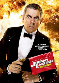 Johnny English Reborn Movie Poster Print featuring Rowan Atkinson