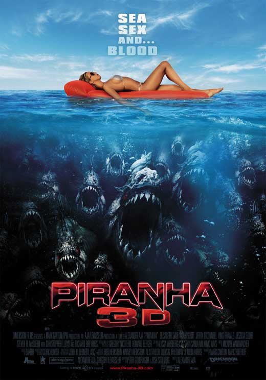 Piranha 3-D Movie Poster Print (11x17) - Pop Culture Graphics
