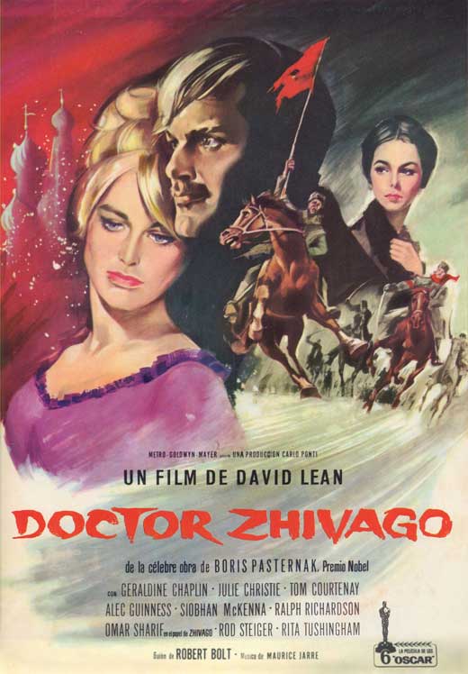 Doctor Zhivago Movie Poster Print showcasing iconic film imagery.