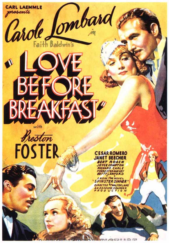 Love Before Breakfast Movie Poster Print showcasing vintage cinema art