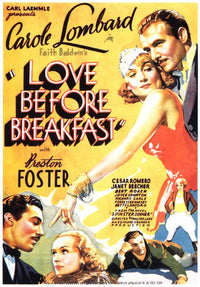 Love Before Breakfast Movie Poster Print showcasing vintage cinema art