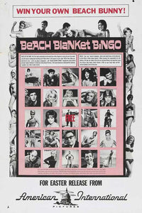 Beach Blanket Bingo Movie Poster Print showcasing retro beach culture.