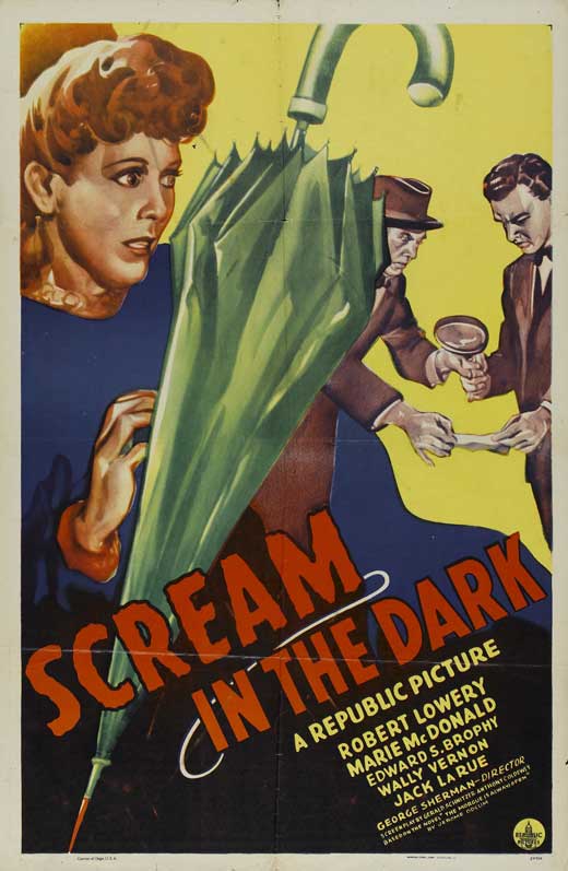 A Scream in the Dark Movie Poster Print showcasing suspenseful imagery.